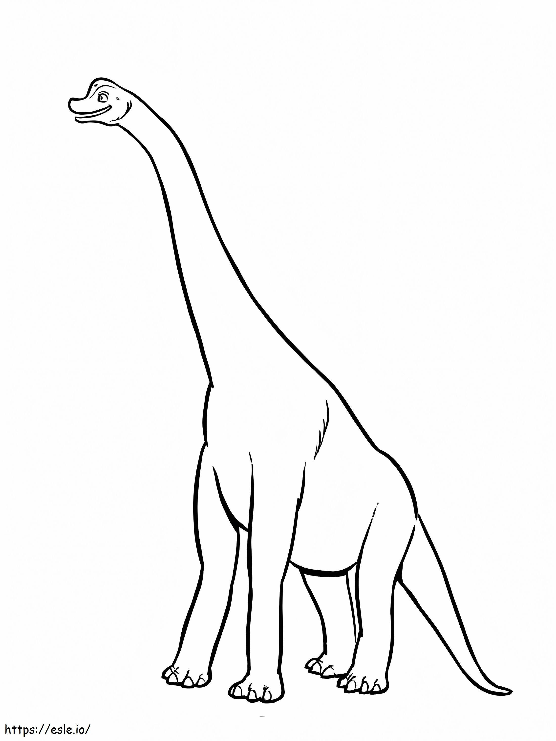 Brachiosaurus 13 de colorat