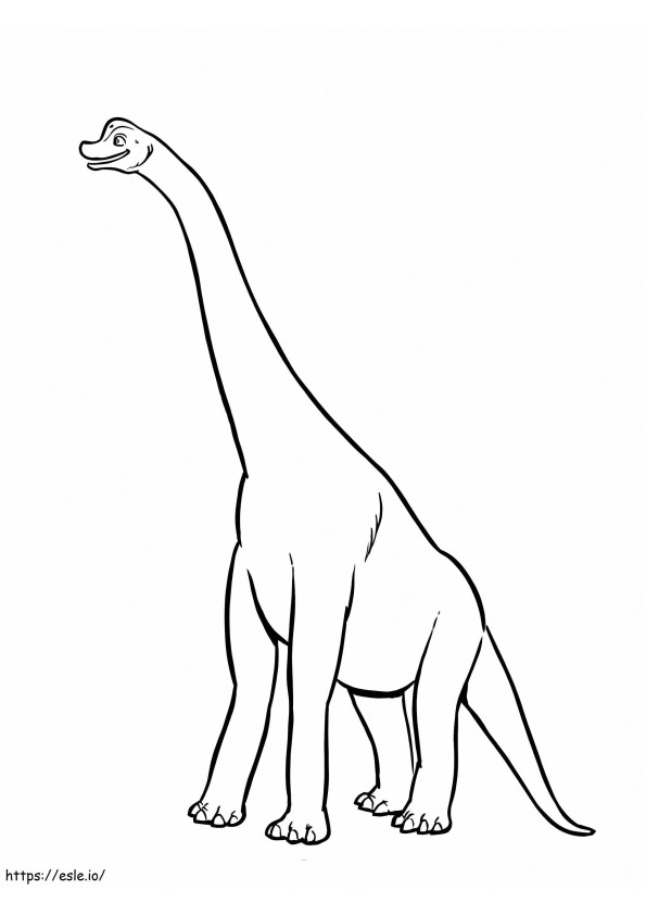 Coloriage Brachiosaure 13 à imprimer dessin