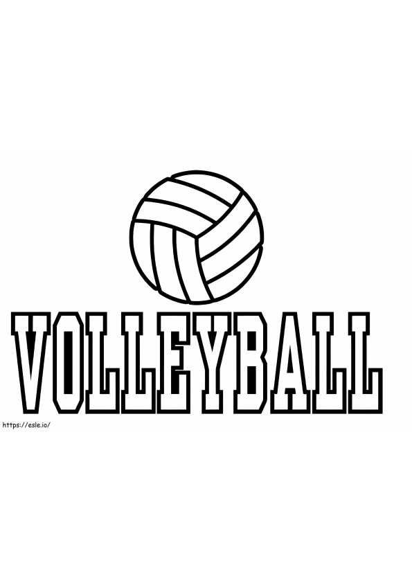 Volleyball 3 Coloring Pages  coloring page