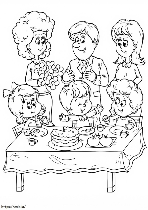 Birthday Party 2 coloring page