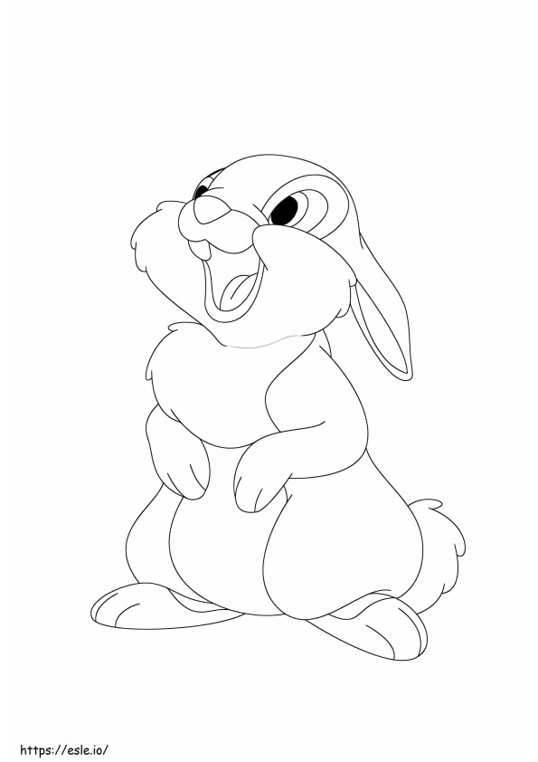 Thumper z Disneya kolorowanka
