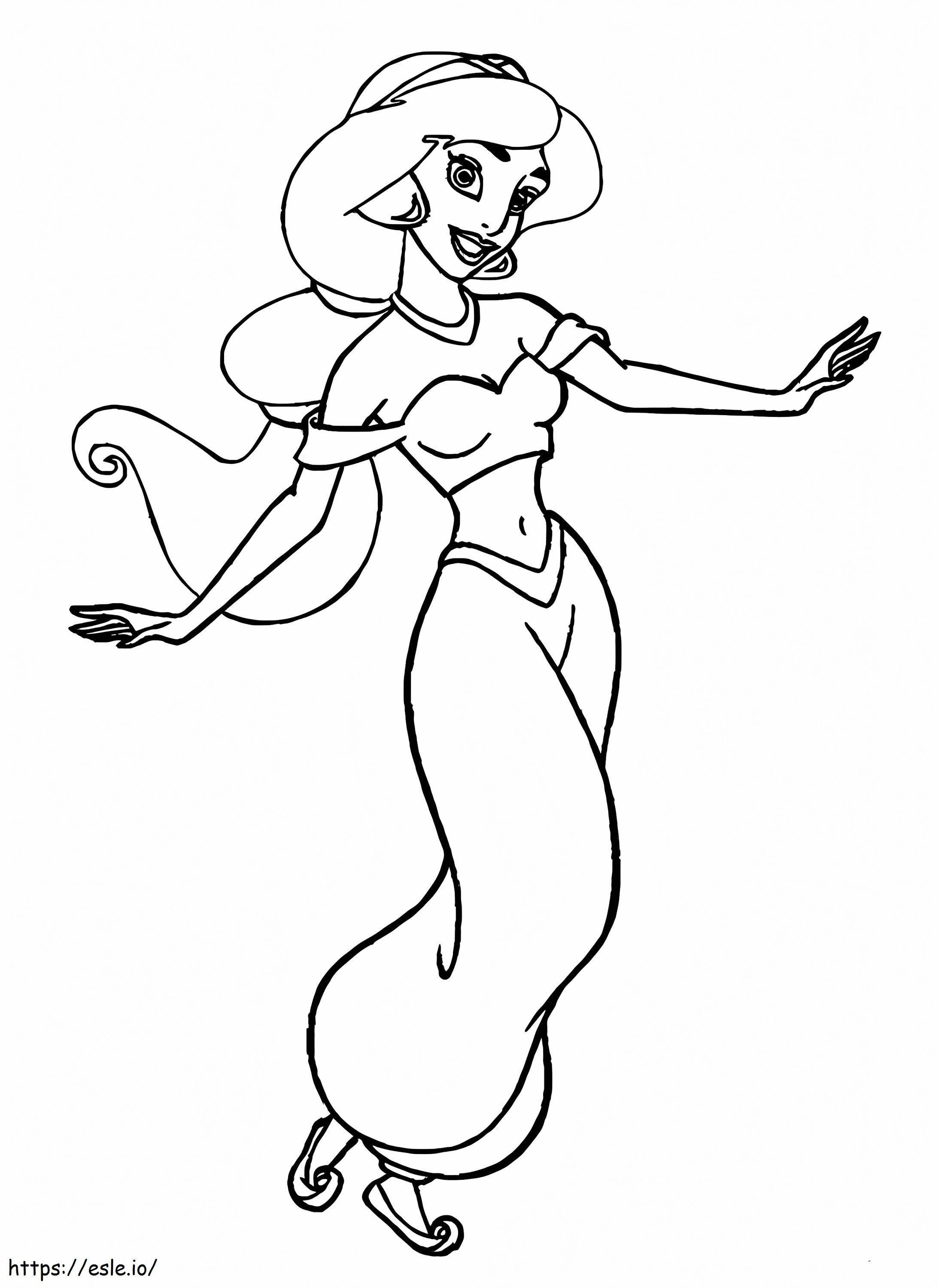 Jasmine Dance coloring page