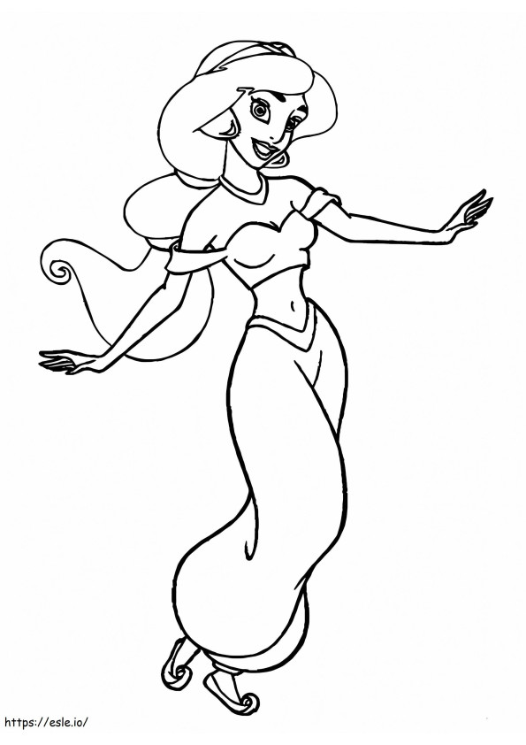 Jasmine Dance coloring page