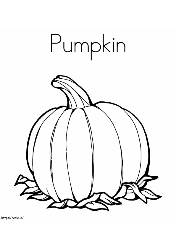 Awesome Pumpkin coloring page