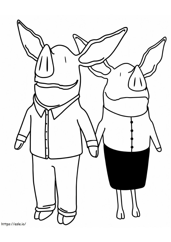 Olivias Mother And Father coloring page