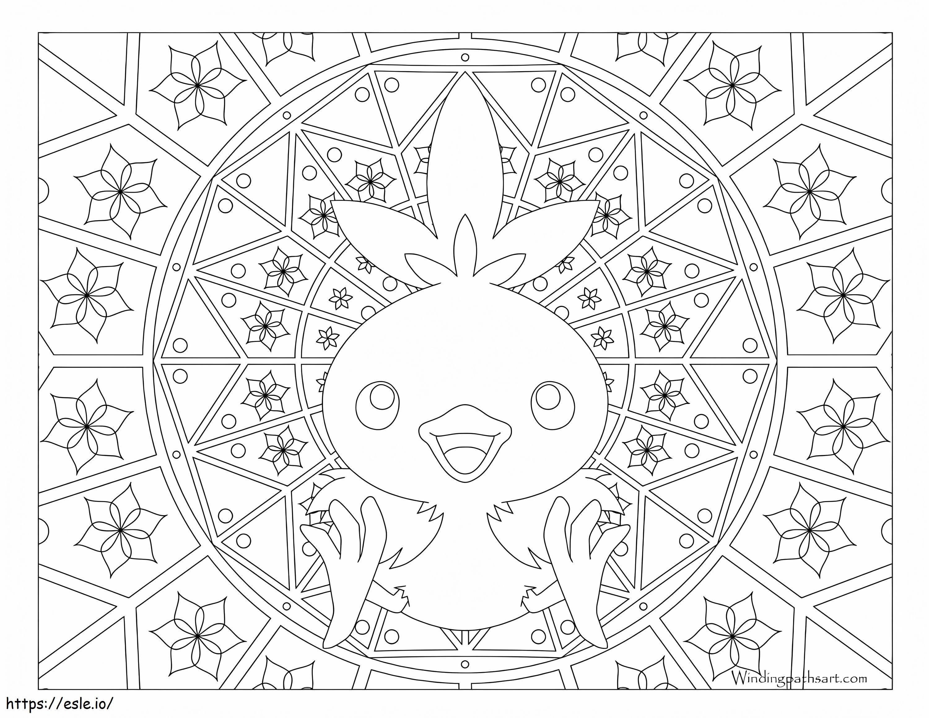Mandala-Fackel ausmalbilder