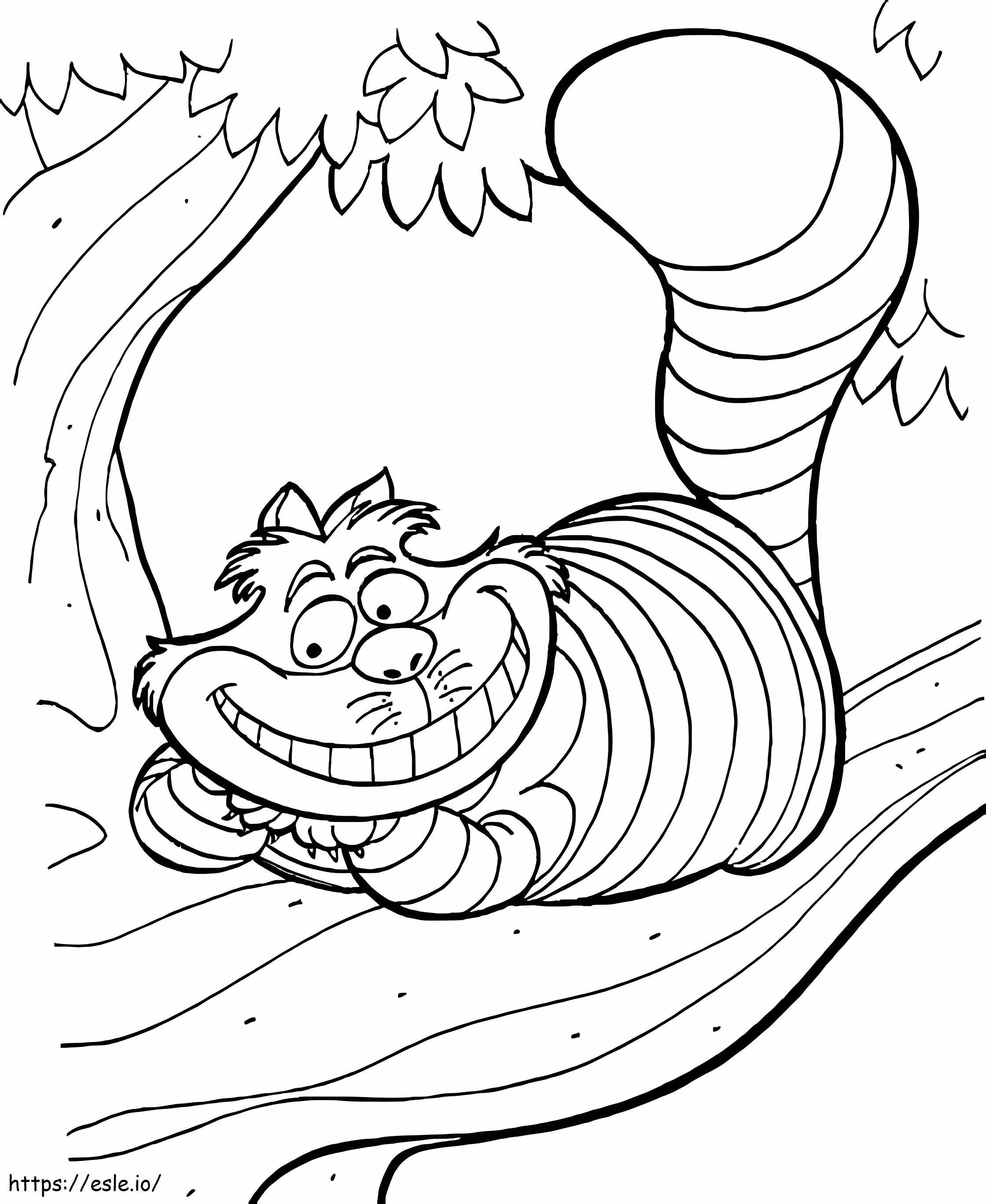 Cheshire Cat coloring page