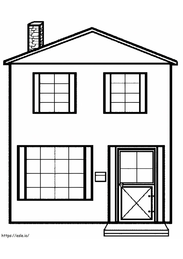 A Big House coloring page