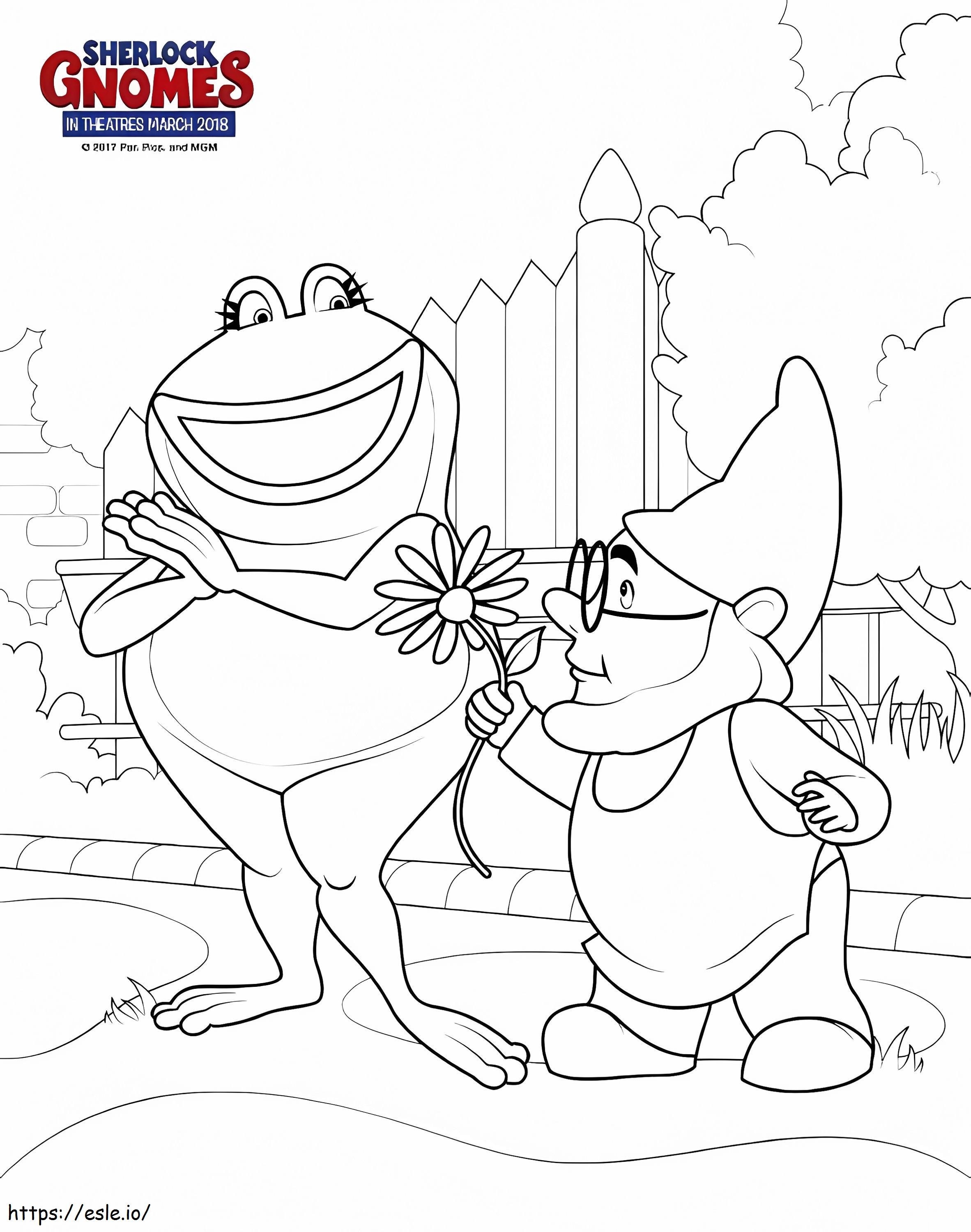 Nanette With Paris A4 coloring page