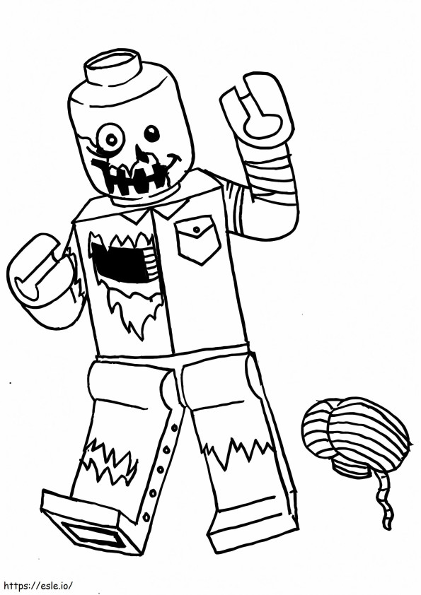 Lego Zombies coloring page