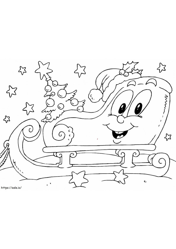 1528853333 Christmassleigha4 coloring page