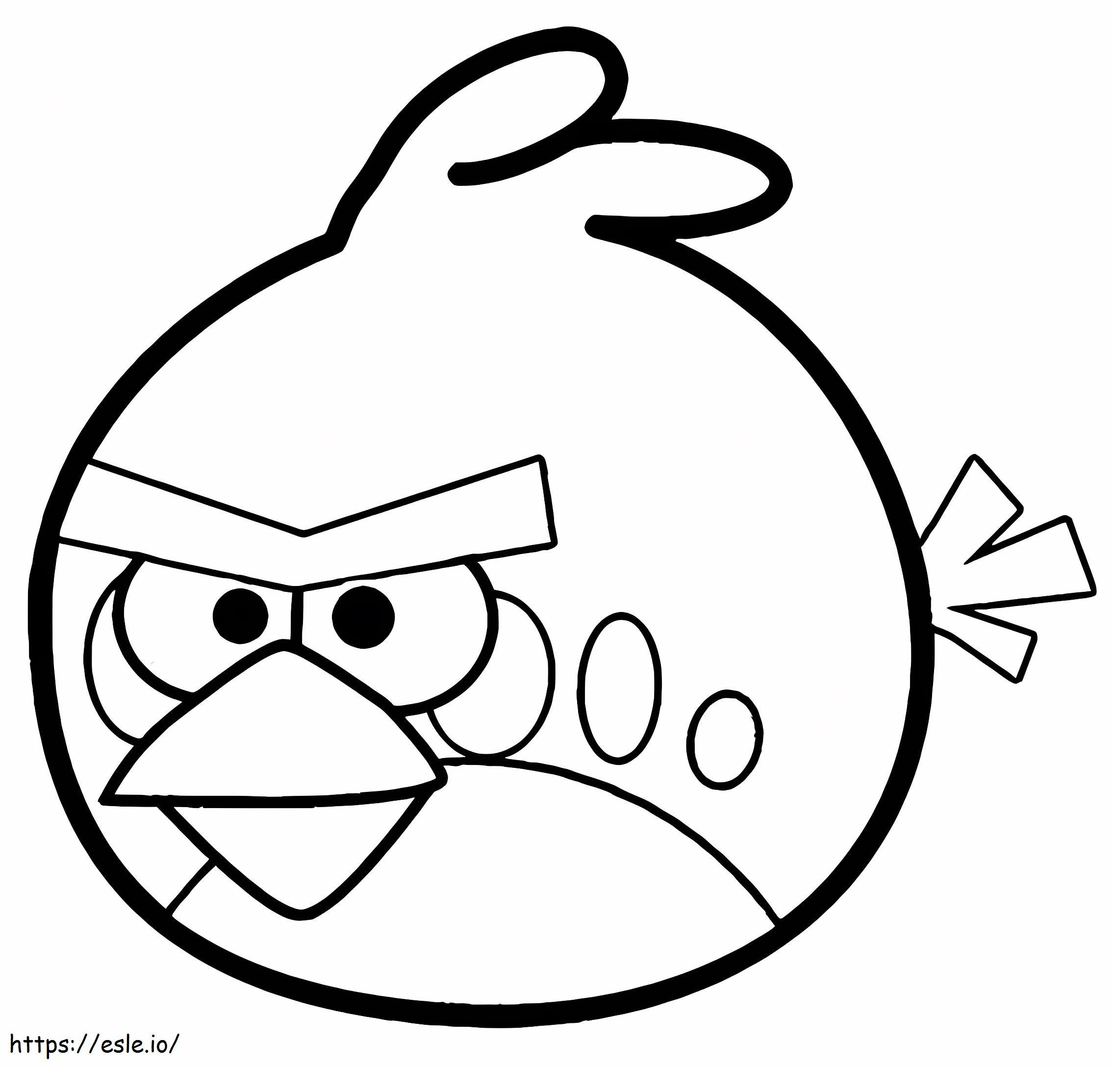 Vaikuttava Angry Birds värityskuva