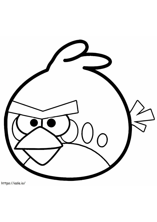 Vaikuttava Angry Birds värityskuva