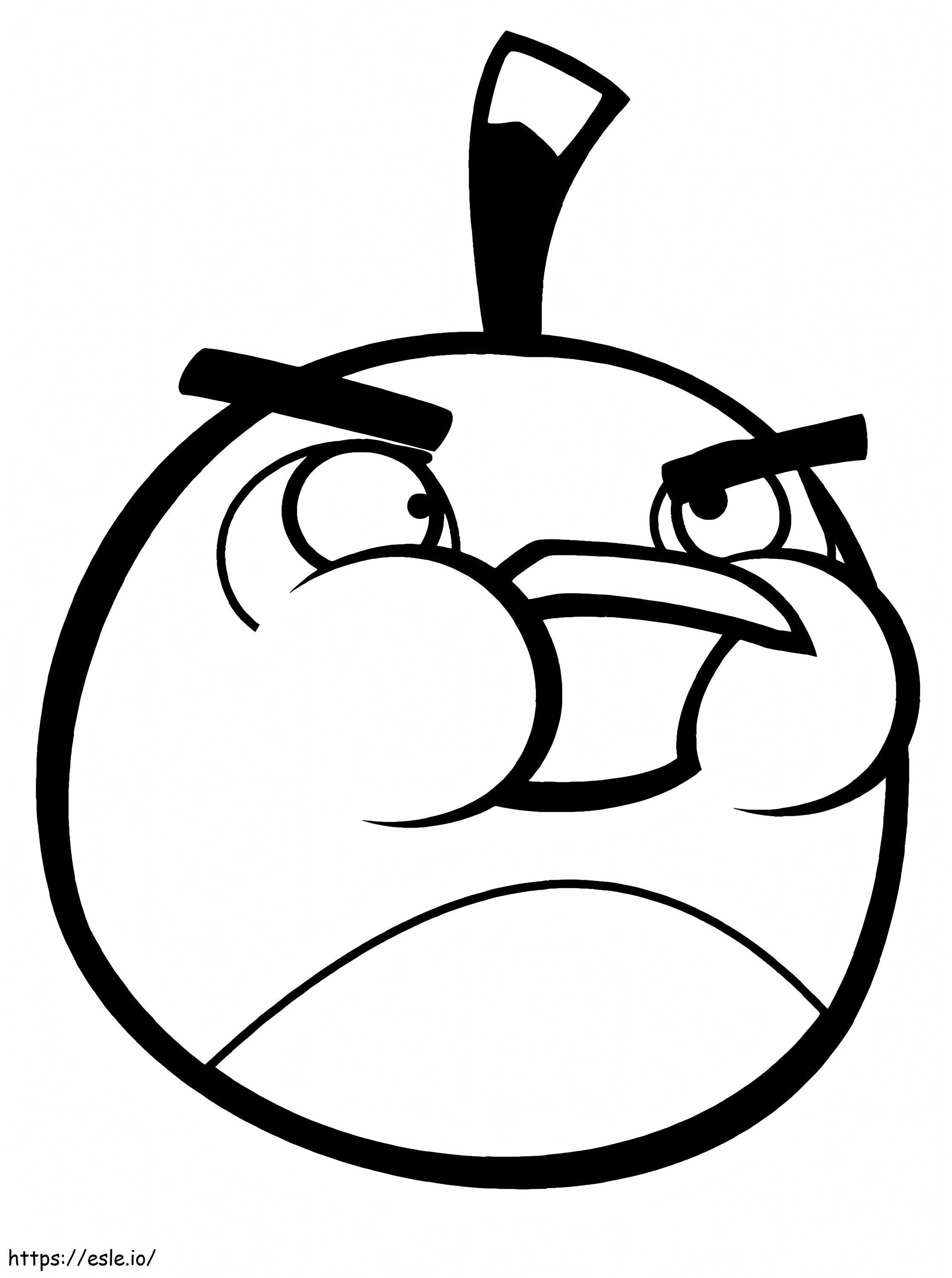 Coloriage 1554109371 Jeu de coloriage Angry Bird Save Bomb L'oiseau noir du jeu Coloriage Angry Bird à imprimer dessin