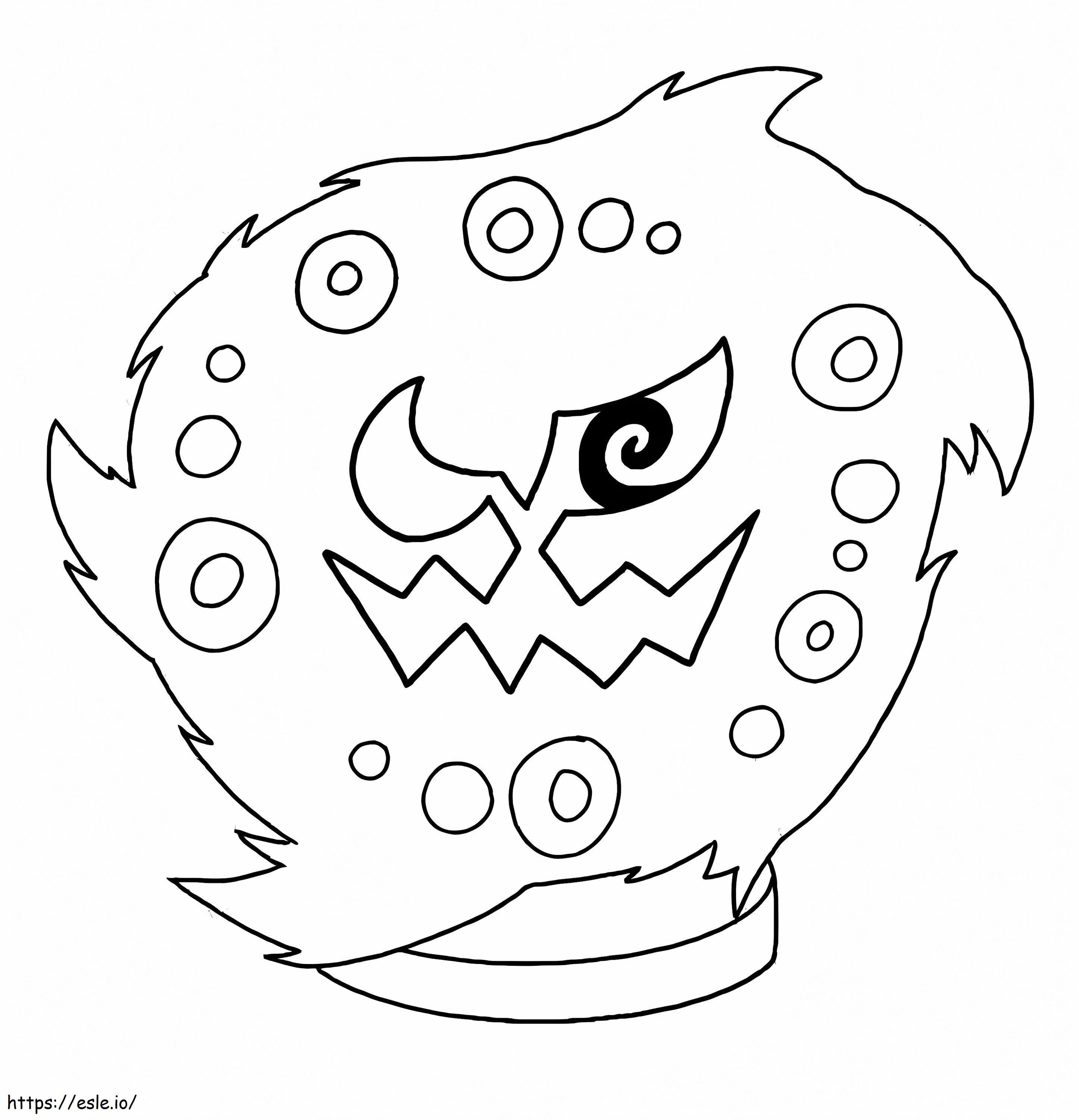 spiritomb coloring page template pokemon