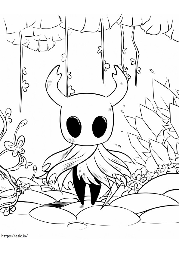 Hollow Knight 1 coloring page
