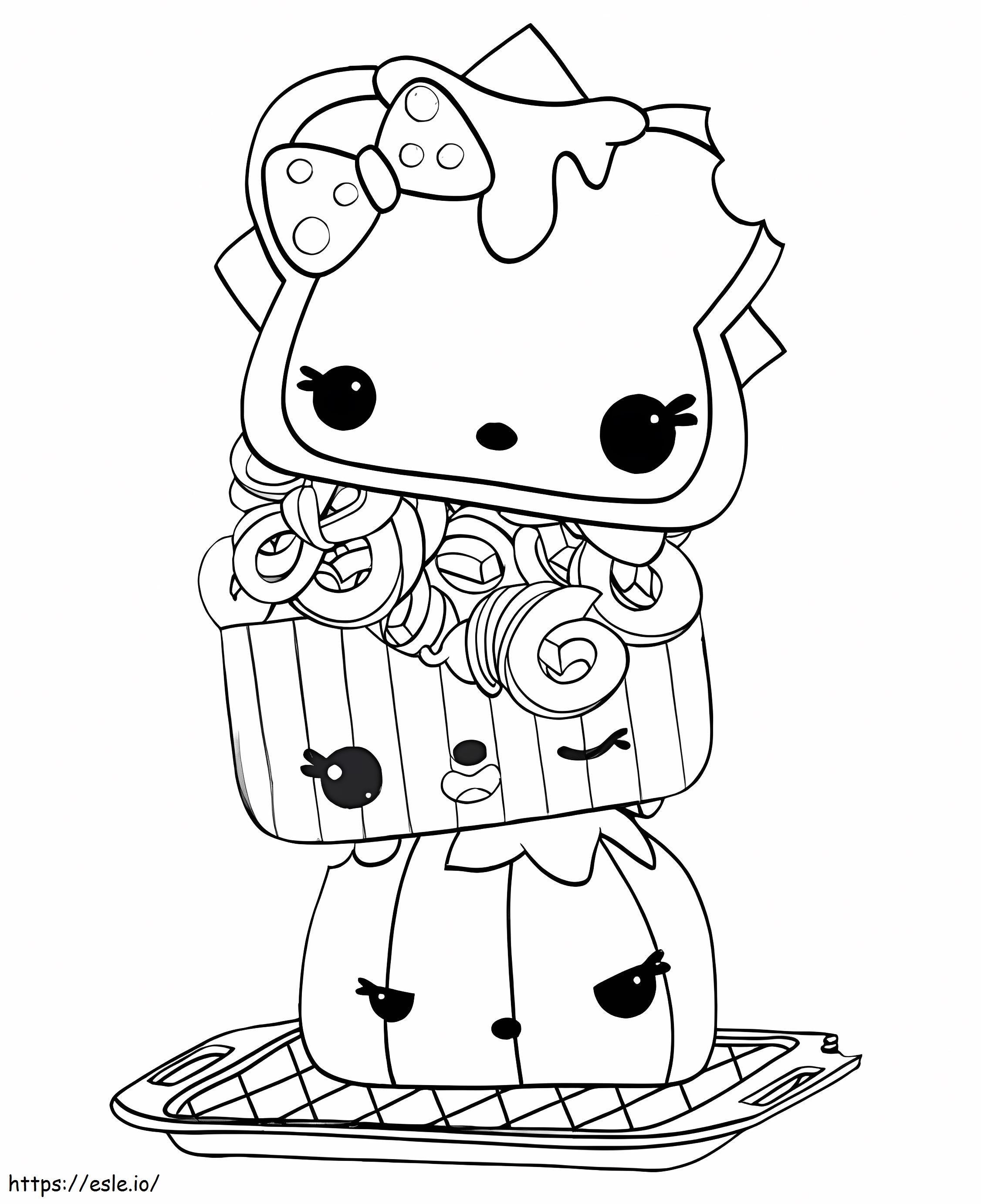 Bonito Kawaii Coloring Page