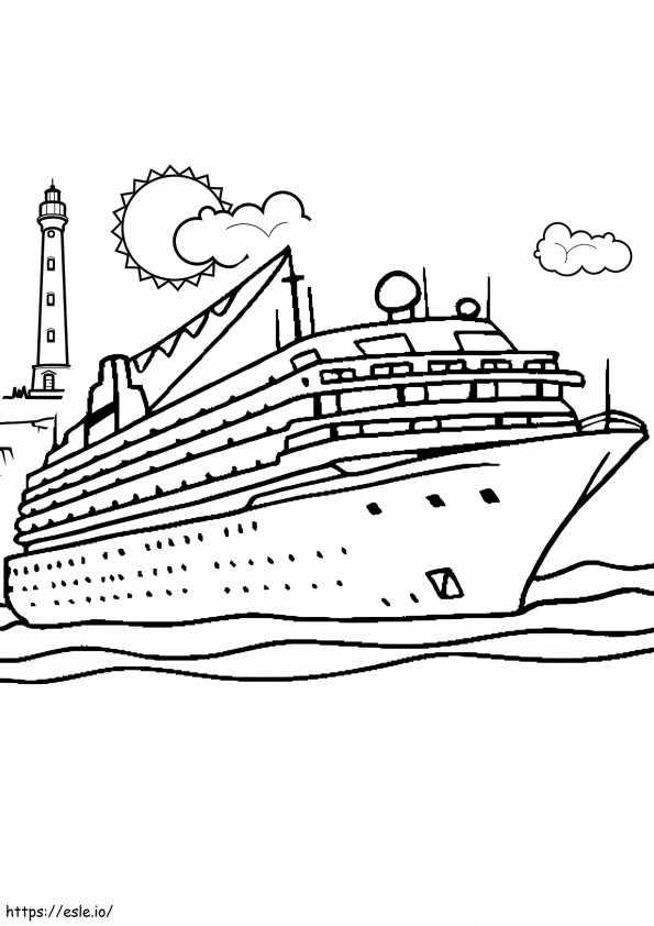 Perfect Ship coloring page