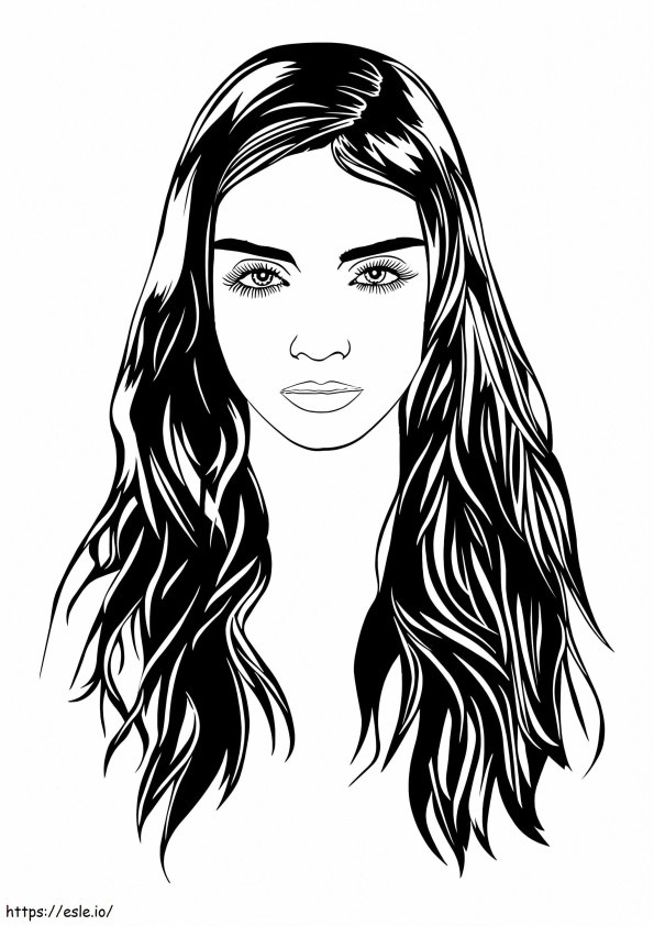 Beautiful Hair coloring page