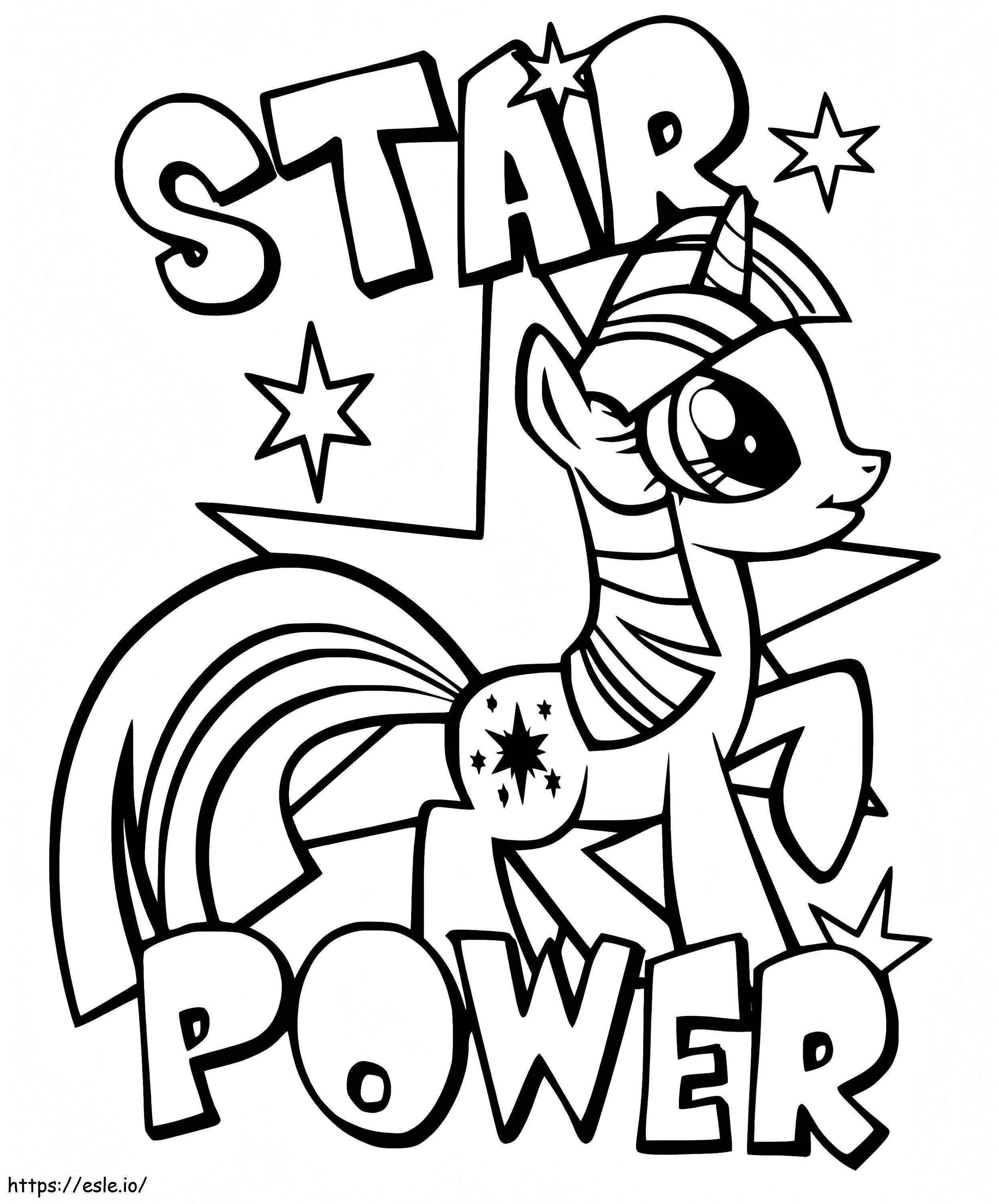 StarPower Twilight Sparkle kleurplaat kleurplaat