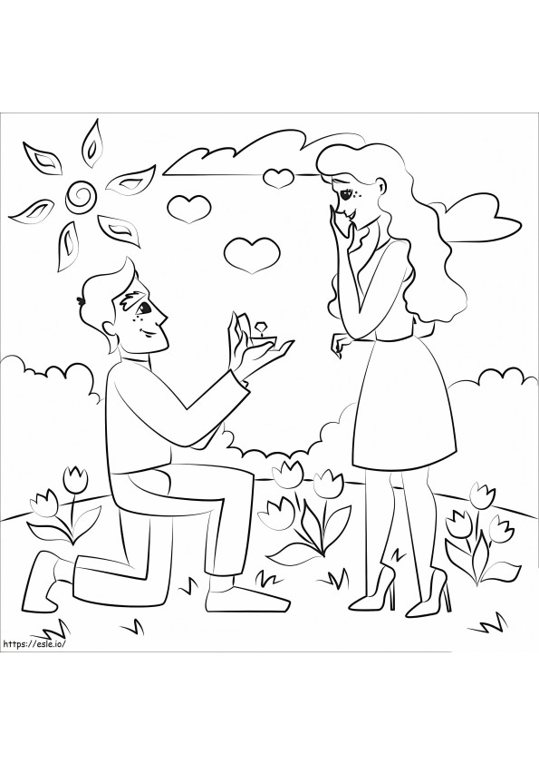 Would You Marry Me coloring page