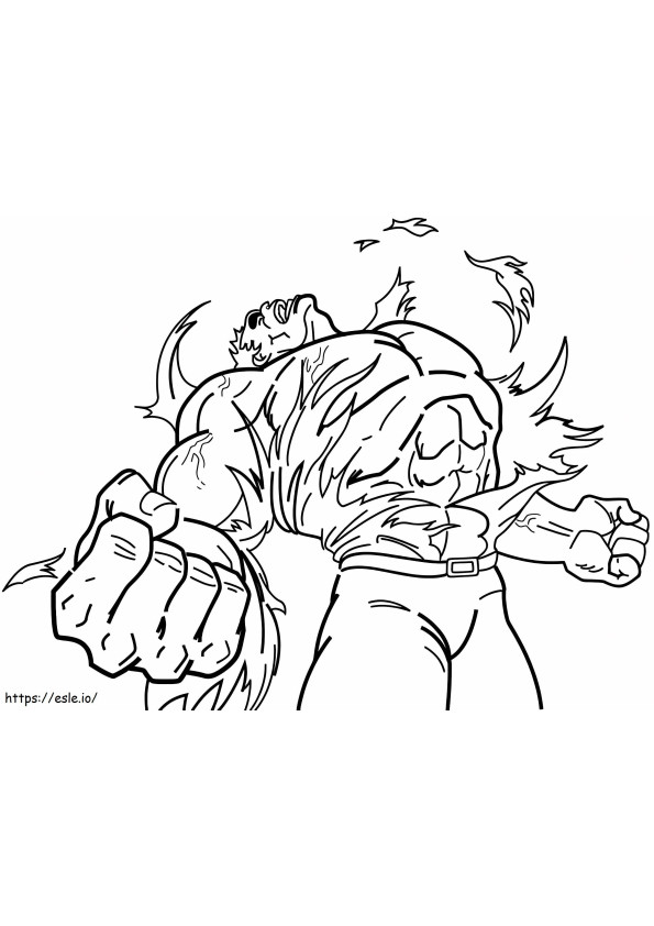 Hulk Transform coloring page