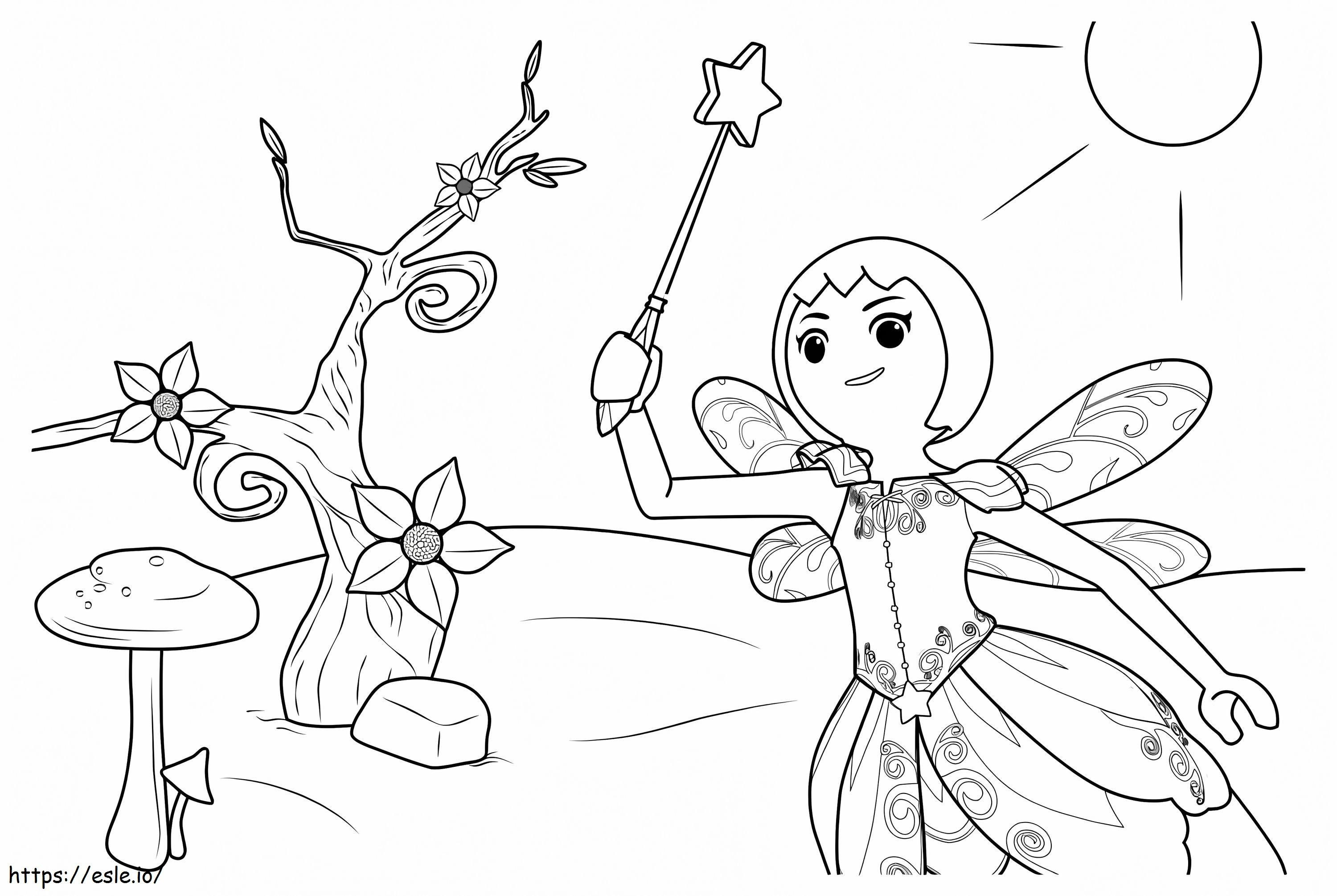 Fairy Playmobil coloring page