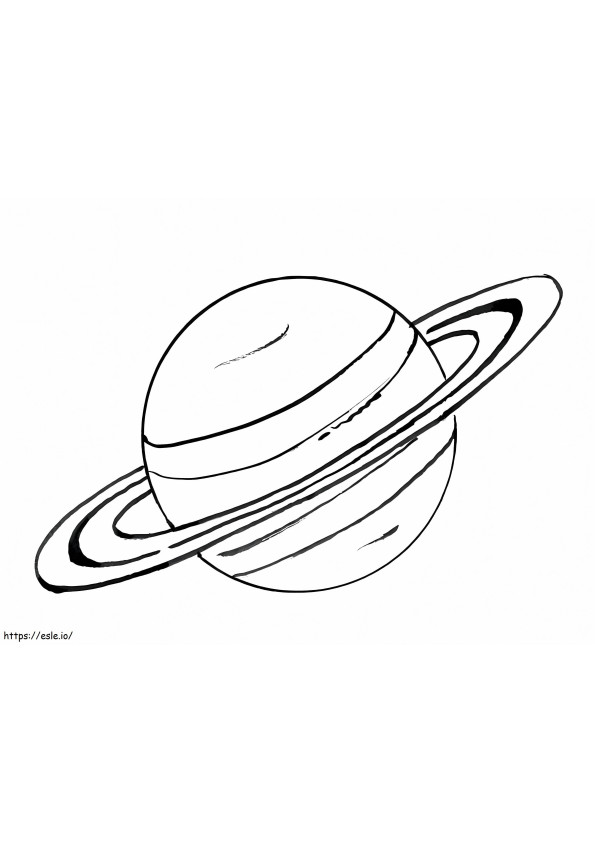 Saturno 2 da colorare