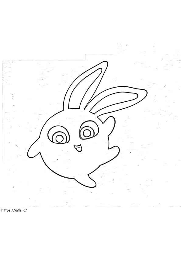 Hopper zonnige konijntjes kleurplaat