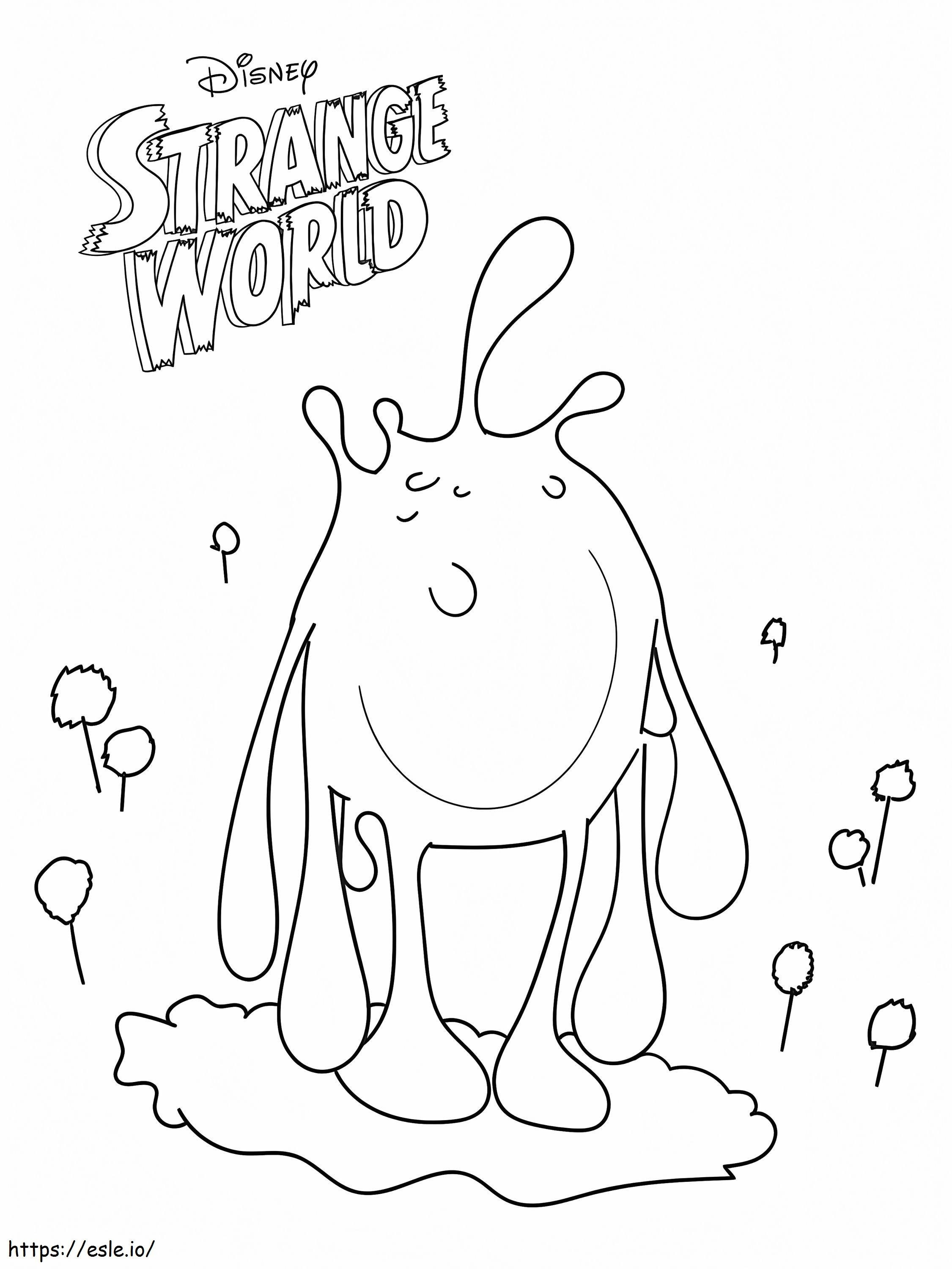 Blob From Strange World coloring page