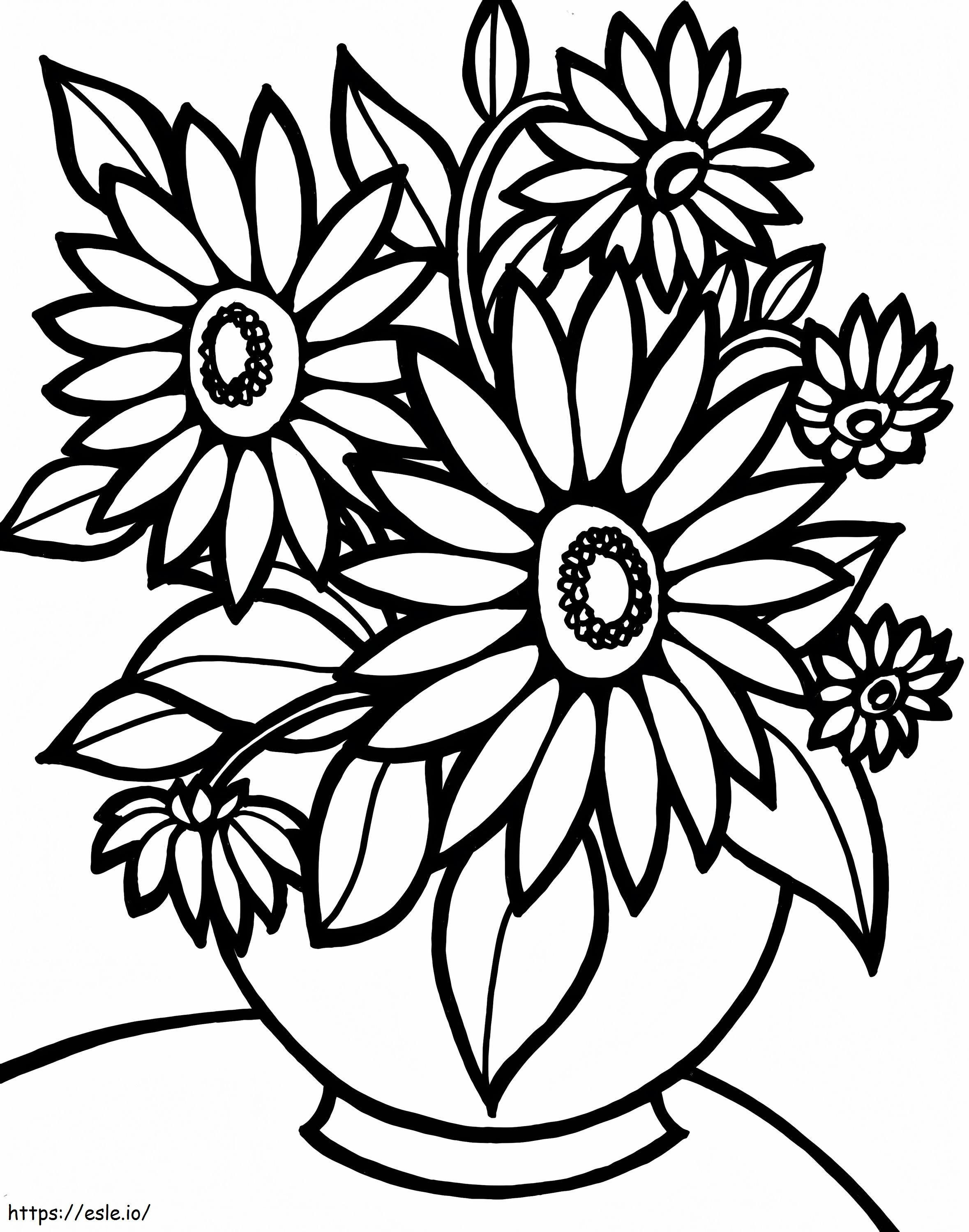 1539917945 Helppo tulostettava kukkaväri, joka on tarkoitettu helposti tulostettavaan lapsille tarkoitettuun kukkaan värityskuva