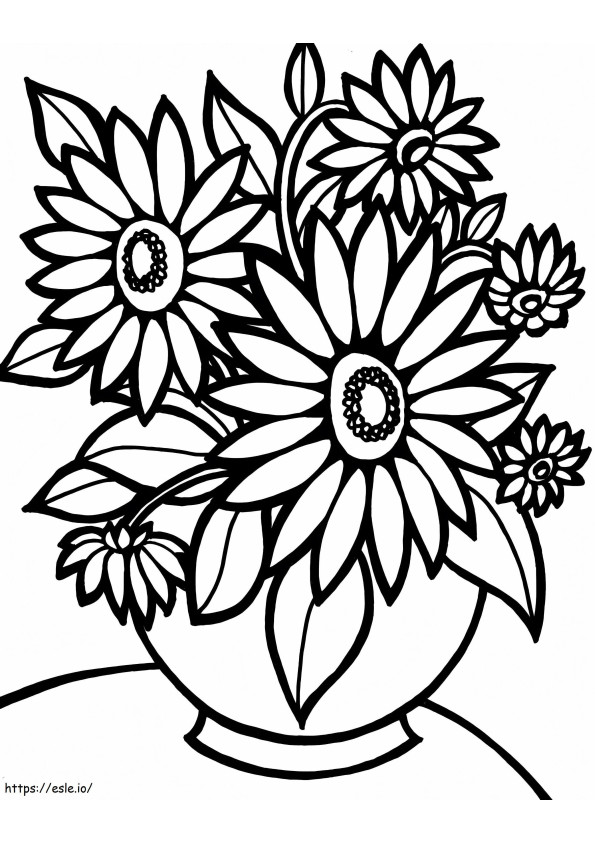 1539917945 Łatwe do wydrukowania kwiaty do kolorowania przeznaczone do łatwego drukowania kwiatów dla dzieci kolorowanka