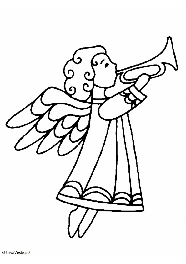 Angle Of A Trumpet coloring page