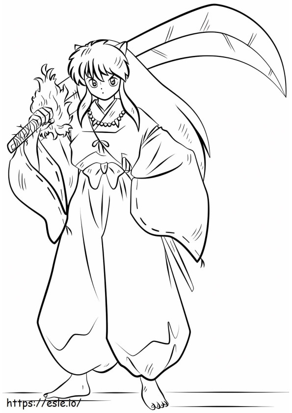 1528249074 Inuyashaa4 coloring page