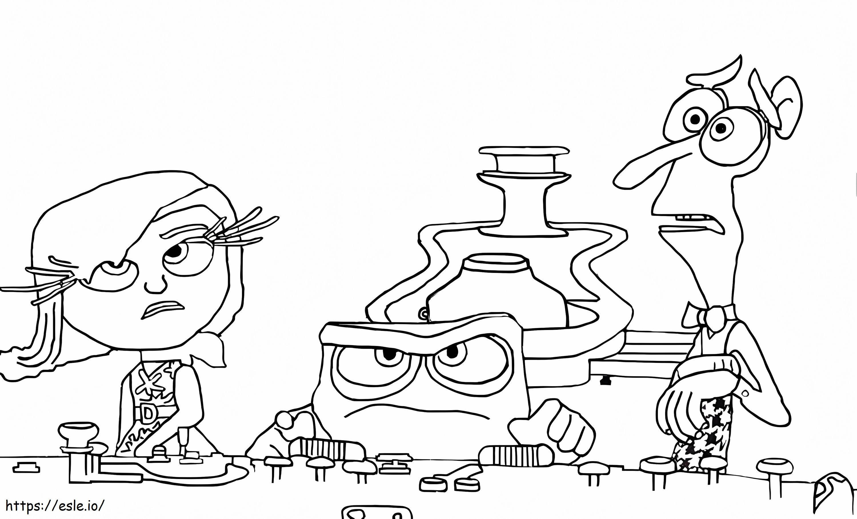 Inside Out Characters 2 coloring page
