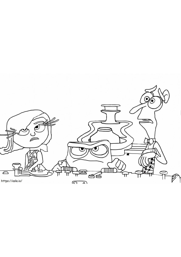 Inside Out Characters 2 coloring page
