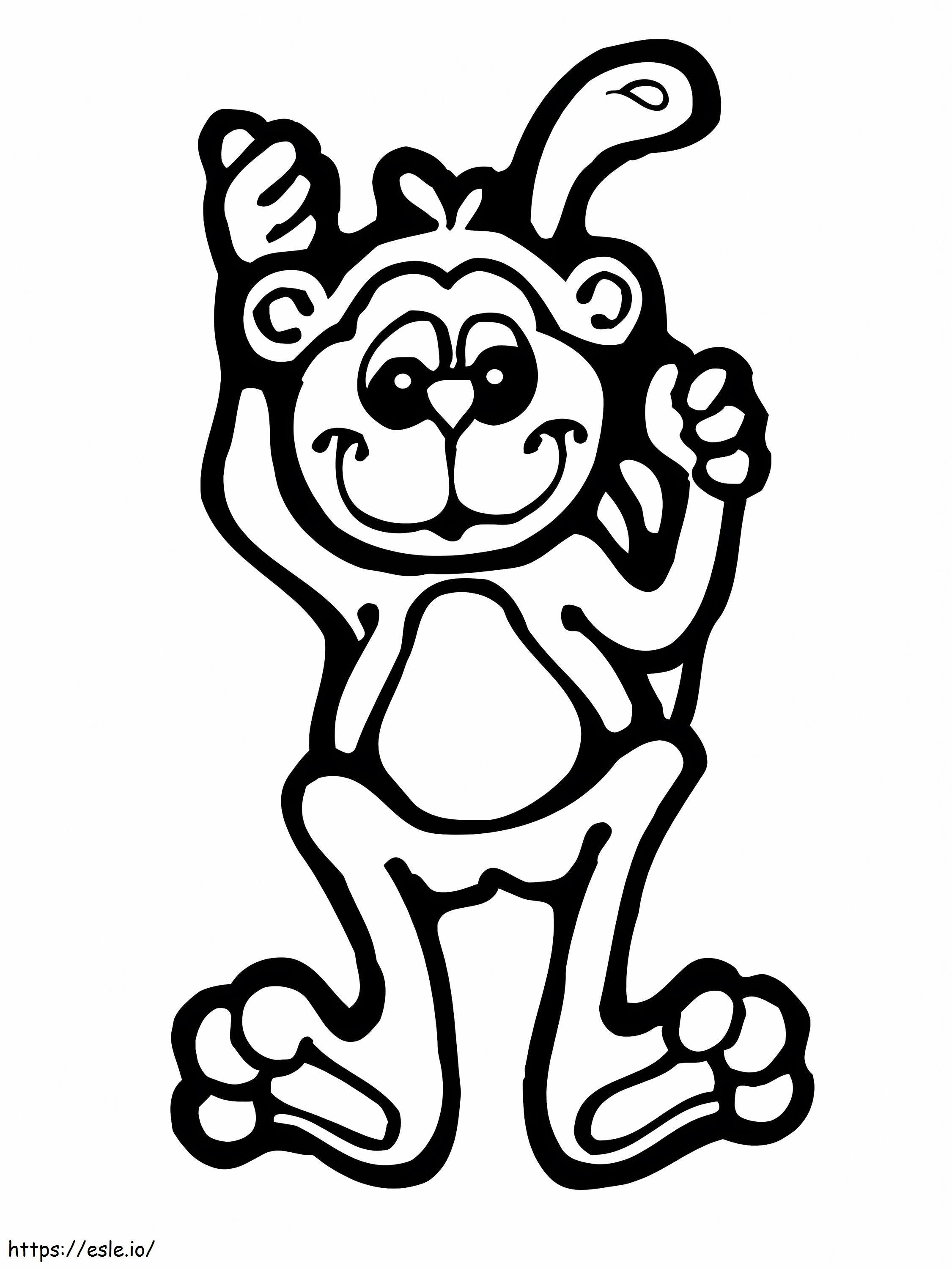 Free Monkey coloring page