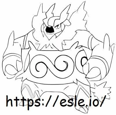 Emboar coloring page