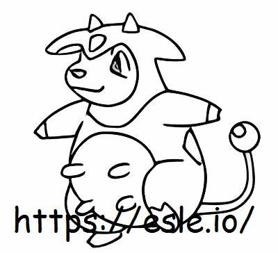 Miltank coloring page