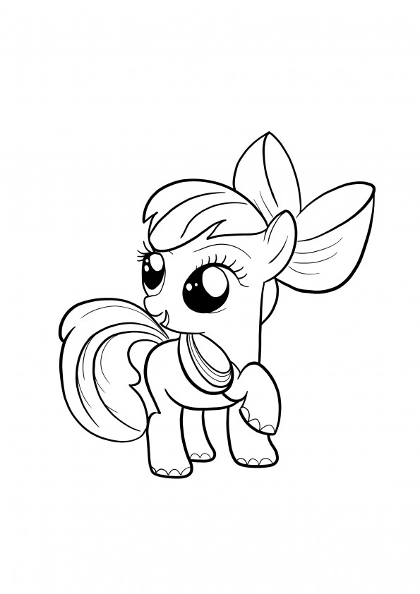 Free printable coloring pages of Little Pony for kids. A free printable coloring page of baby little pony girl to download. An accessible free coloring page of Little Pony for kids. Easy Little Pony coloring pages for kids. Here is a cute little pony girl