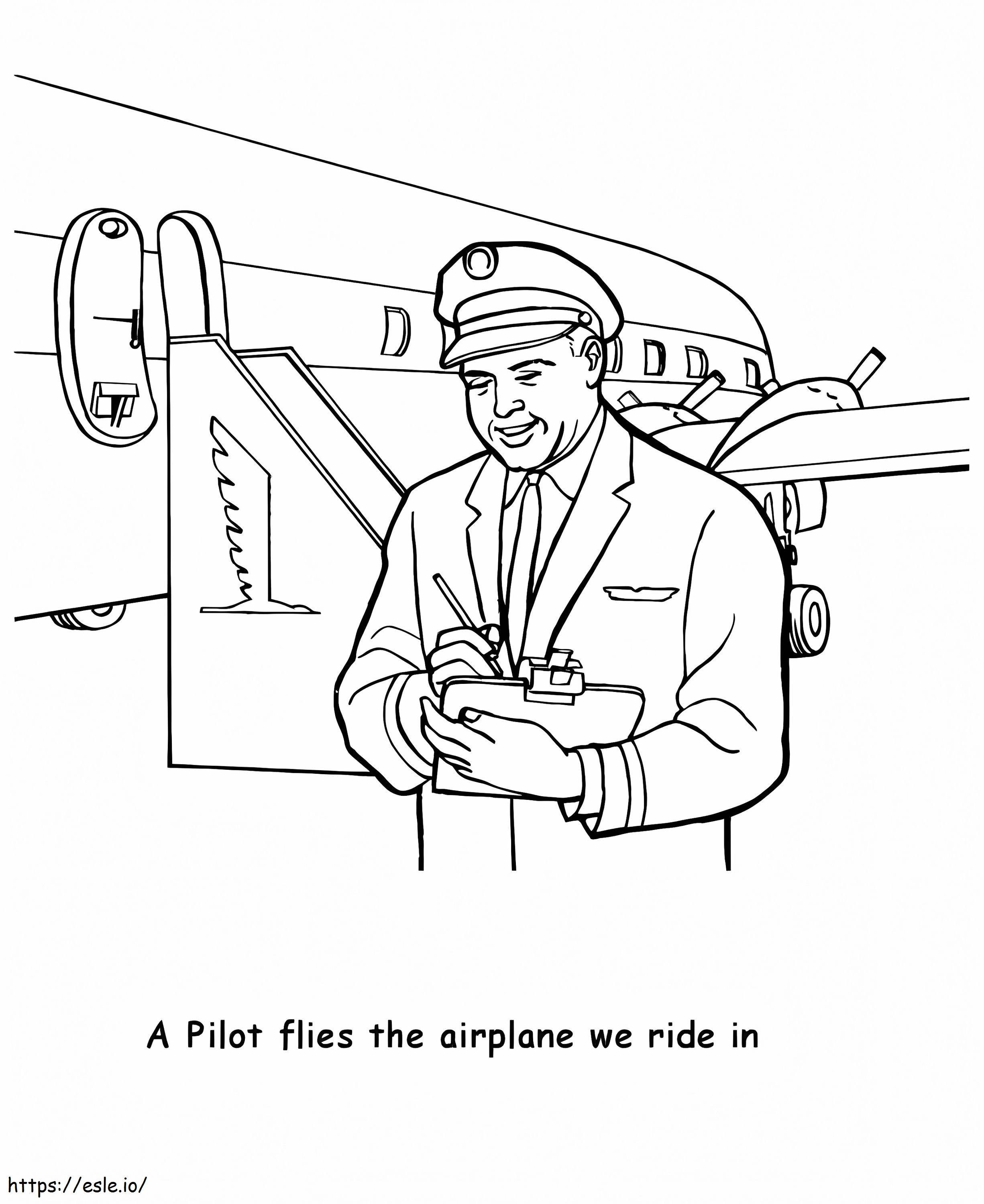 Pilot 2 ausmalbilder