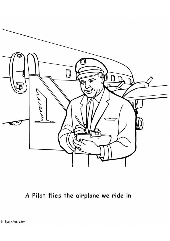 Pilot 2 coloring page