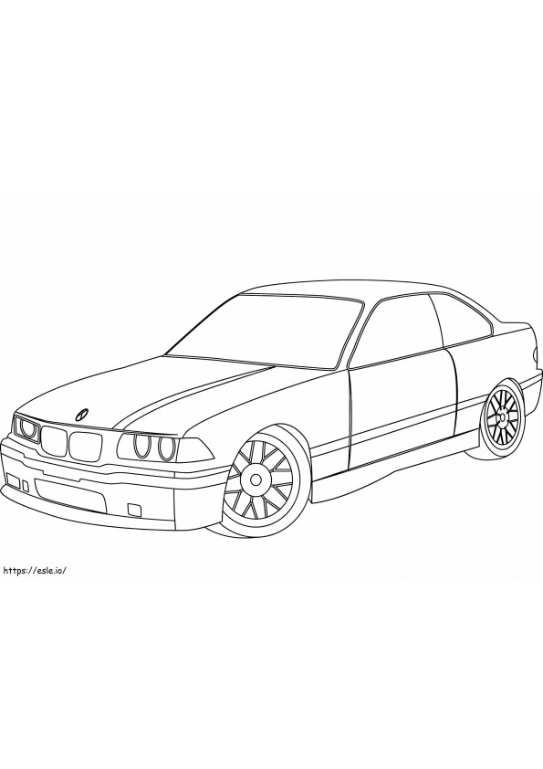 Coloriage BMW E36 à imprimer dessin