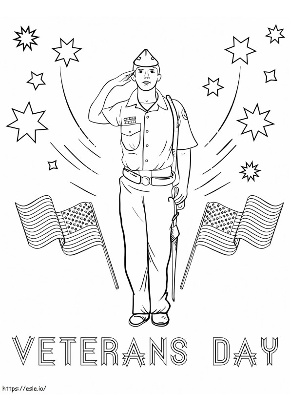 Dia dos Veteranos 9 para colorir