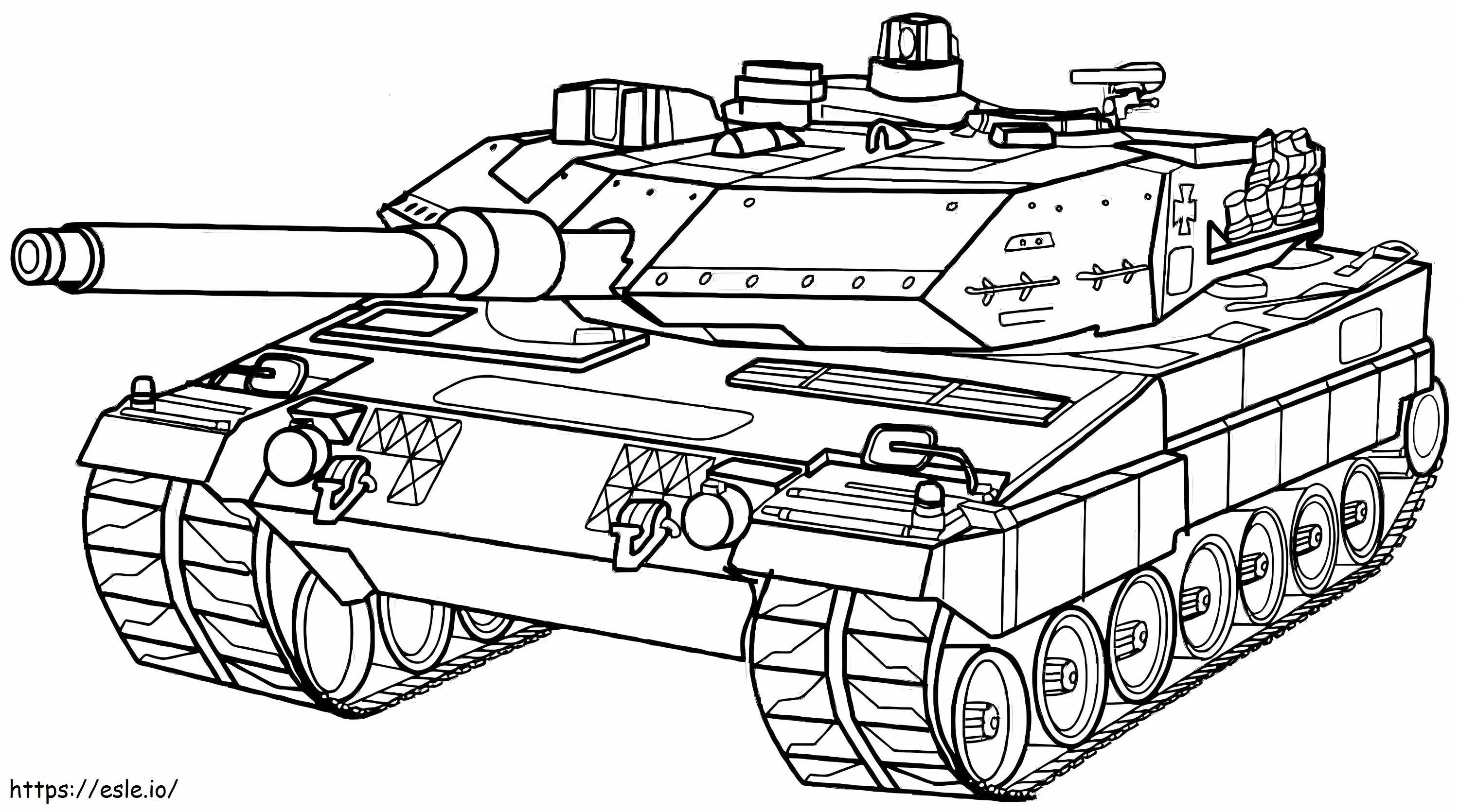 War Tank coloring page