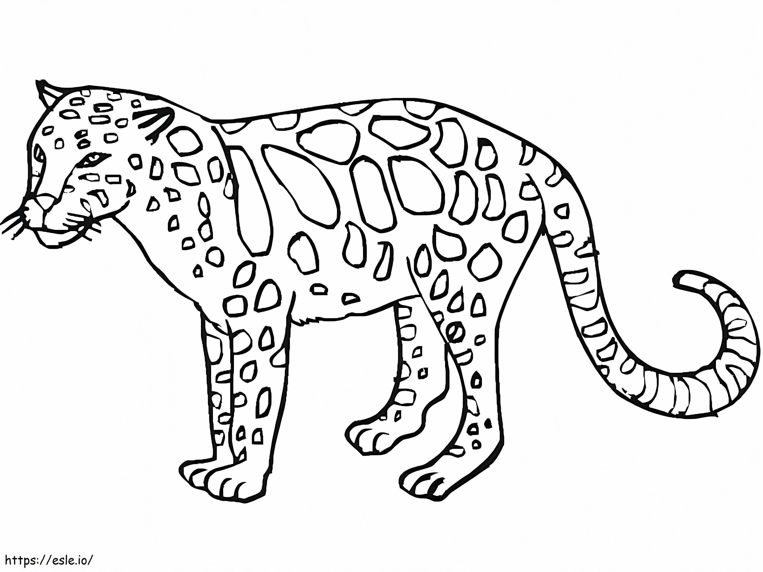 Leopard 7 coloring page