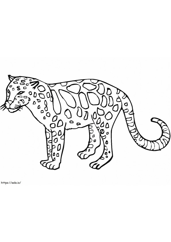 Leopardo 7 da colorare