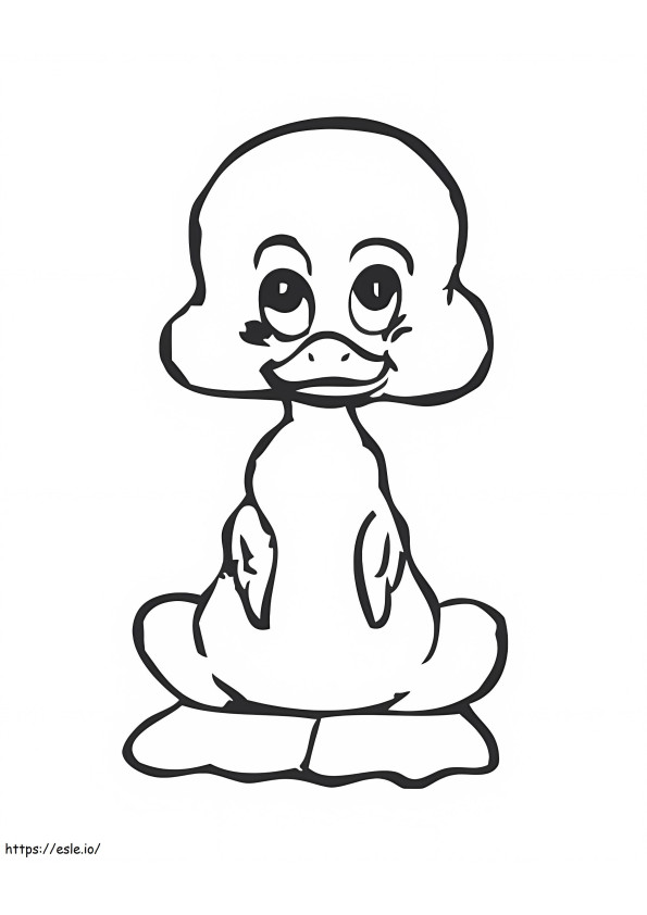 Duckling 1 coloring page