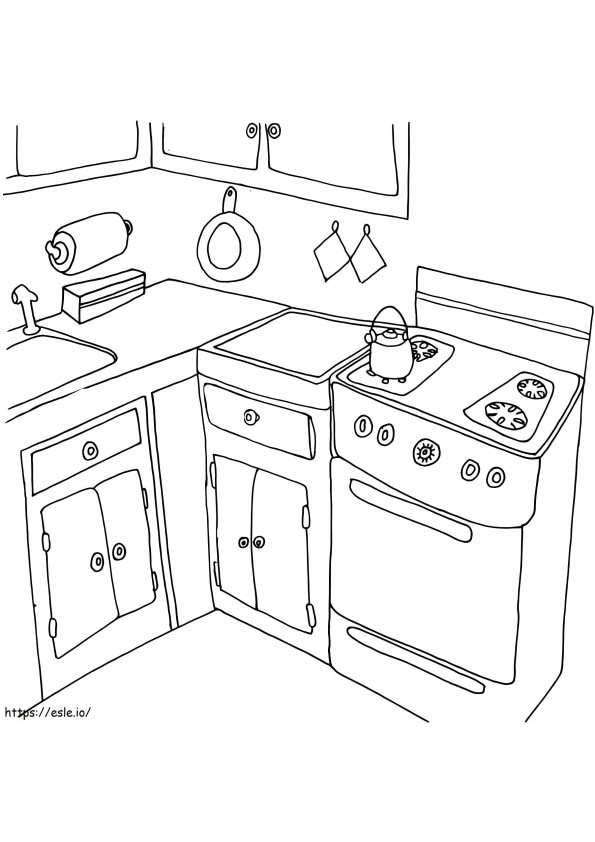 Kitchen Free Images coloring page