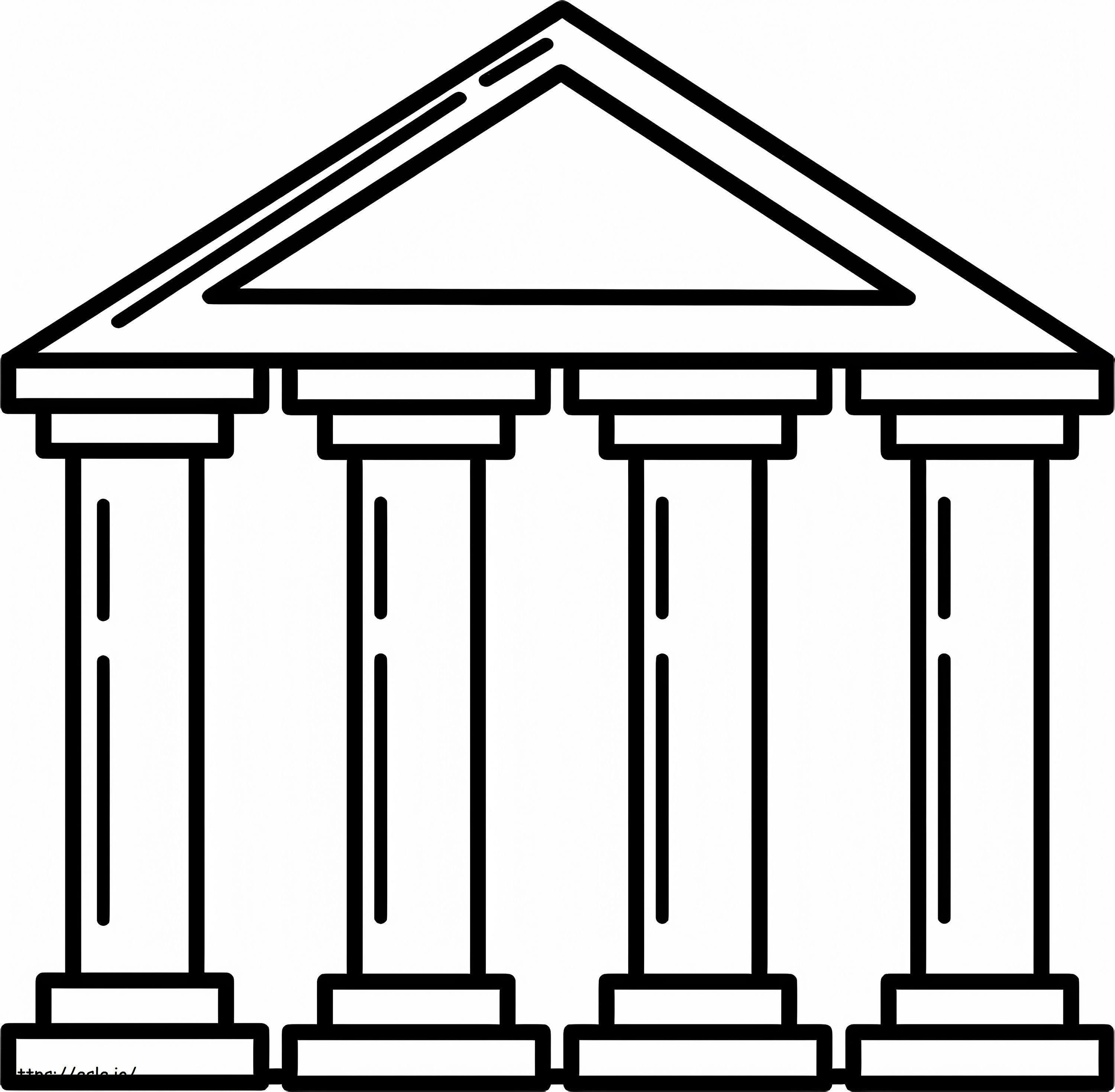 Easy Museum coloring page